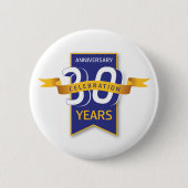 30 jaar Jubileum ontwerp Ronde Button 5,7 Cm (Voorkant)