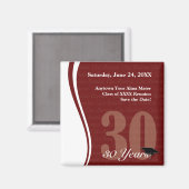 30 jaar klasse reünie magneet (Voorkant / Achterkant)