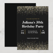 30 jaar maken ziet er goed uit, elegant, zilveren  kaart (Voorkant / Achterkant)