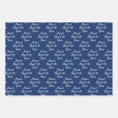 30 jaar Navy Blue 30e verjaardag Inpakpapier Vel (Voorkant)