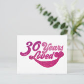 30 jaar oud - 30 Jaar Geliefd  Briefkaart (Staand voorkant)