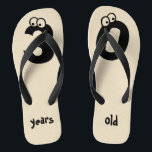 30 jaar oud Funny Numbers Birthday Teenslippers<br><div class="desc">Ben je op zoek naar een cool en grappig 30e verjaardagscadeauidee?
Wat dacht je van deze grappige teenslippers van 30 jaar oud?
De nummers 3 en 0 hebben een schattig en grappig 'oogbal'-ontwerp.</div>