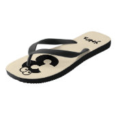 30 jaar oud Funny Numbers Birthday Teenslippers (Schuin)