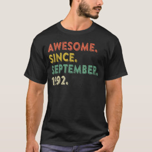 30 jaar oud Geweldige sinds september 1992 30e 12 T-shirt