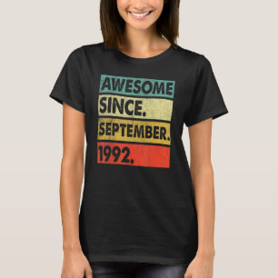 30 jaar oud Geweldige sinds september 1992 30e 22 T-shirt