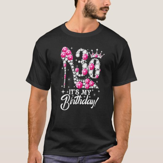 30 jaar oud Het is mijn 30e verjaardag, roze Diamo T-shirt (Voorkant)