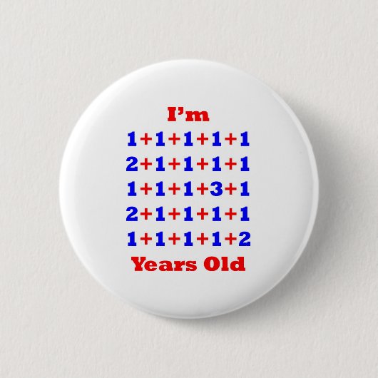 30 jaar oud! ronde button 5,7 cm (Voorkant)
