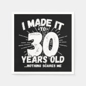 30 jaar oud sarcastisch meme grappige 30e verjaard servet (Voorkant)