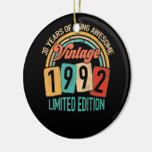 30 jaar oud van Geweldige in 1992 30e verjaardag Keramisch Ornament (Links)