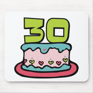 30 jaar oude Birthday Cake Muismat