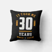 30 jaar oude bruistocht kussen (Achterkant)