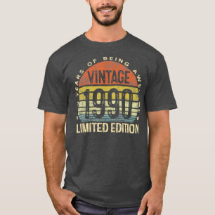 30 jaar oude cadeaus 1990 Limited Edition T-shirt