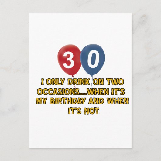 30 jaar oude design briefkaart (Voorkant)