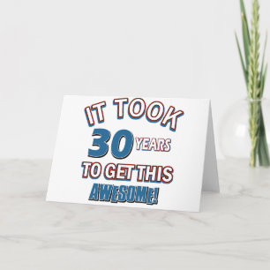 30 jaar oude design kaart