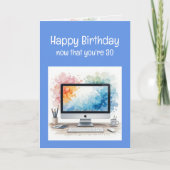 30 jaar oude Fun Old Age Verjaardag Kaart (Voorkant)