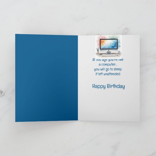 30 jaar oude Fun Old Age Verjaardag Kaart (Binnen)