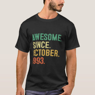 30 jaar oude geschenken Geweldige sinds oktober 19 T-shirt