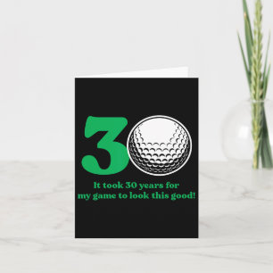 30 Jaar Oude Golfer Golfen Quote Golf 30ste verjaa Kaart