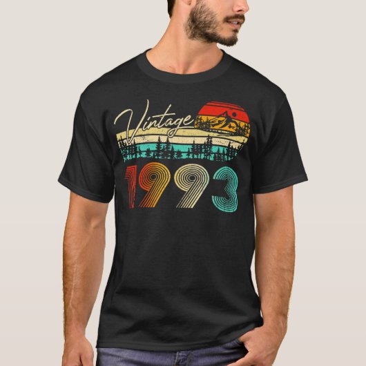 30 jaar oude jongens  meisjes 1993 30e verjaardag t-shirt (Voorkant)