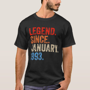 30 jaar oude legering sinds januari 1993 30e geboo t-shirt