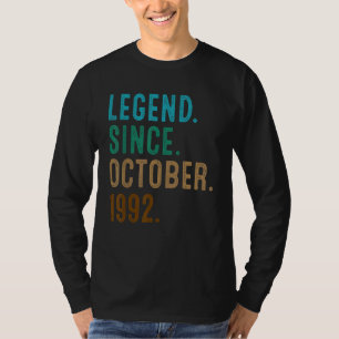 30 jaar oude legering sinds oktober 1992 30e geboo t-shirt