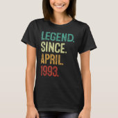 30 jaar oude leggende sinds april 1993 30e verjaar t-shirt (Voorkant)