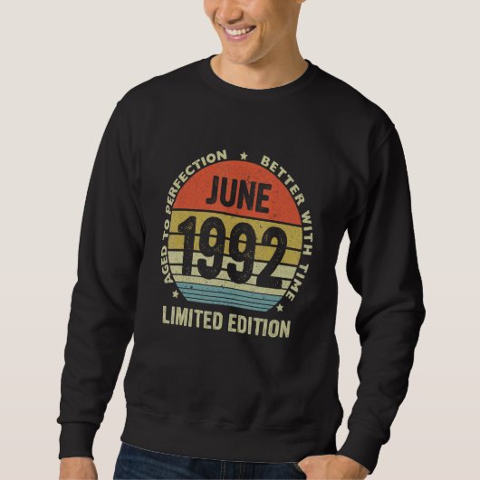 30 jaar oude leggende sinds juni 1992 30e verjaard trui (Voorkant)