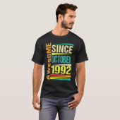30 jaar oude leggende sinds oktober 1992 30e geboo t-shirt (Voorkant volledig)