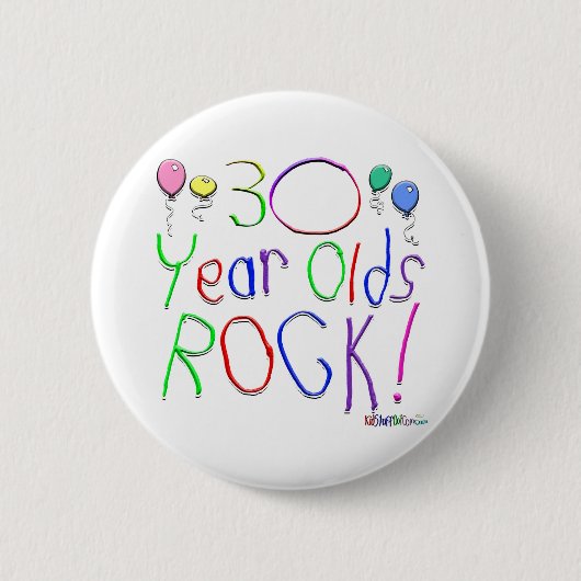 30 jaar oude rotzooi! ronde button 5,7 cm (Voorkant)