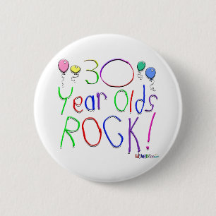 30 jaar oude rotzooi! ronde button 5,7 cm