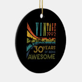 30 jaar oude verjaardag 1992 30e verjaardag keramisch ornament (Rechts)