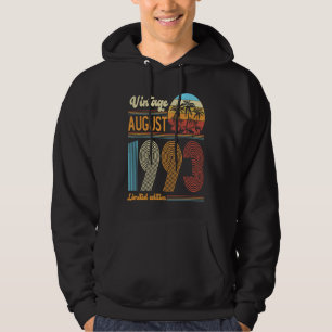 30 jaar Oude verjaardag augustus 1993 Vrouwen Hoodie