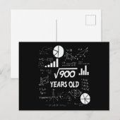 30 Jaar Oude Verjaardag Wiskunde Lerares 30e Verja Briefkaart (Voorkant / Achterkant)