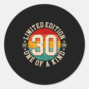 30 jaar oude vintage 1996 beperkte editie 30ste ronde sticker