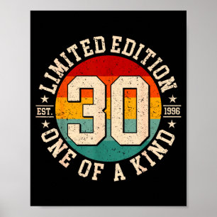 30 jaar oude vintage 1996 limited edition 30th poster