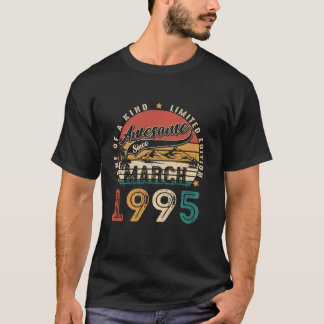 30 jaar oude Vintage maart 1995 Retro 30e Verjaard T-shirt