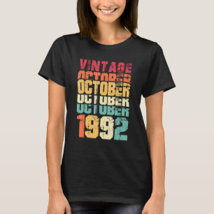 30 jaar oude Vintage oktober 1992 30e Man op de ge T-shirt