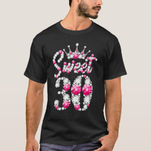 30 jaar oude zweet 30th Birthday Pink Diamond Crow T-shirt