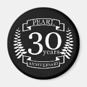 30 jaar Pareldag van de 30e bruiloft Magneet (Voorkant)