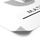 30 jaar pensioen of waardering van de werknemer ca poster (Hoek)