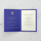 30 jaar Priesterschap Goud Elegant Katholiek Kaart (Binnen)