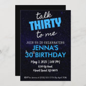 30 jaar verjaardagsfeestje uitnodiging (Voorkant / Achterkant)