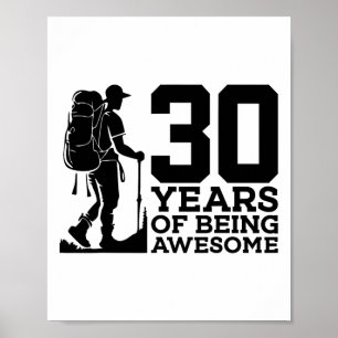 30 Jaar Wezenlijk Wandelen 30e Verjaardag Poster