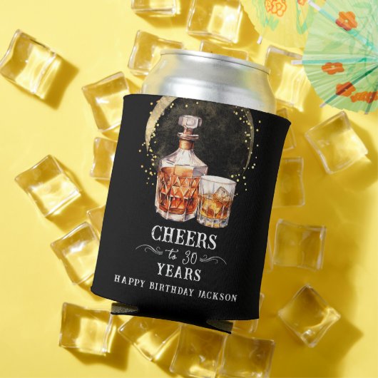 30 jaar Whiskey verjaardag Blikjeskoeler (Insitu Zomer)