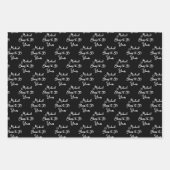 30 jaar zwart-wit 30ste verjaardag inpakpapier vel (Voorkant)