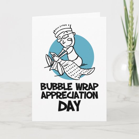 30 januari - Bubble Wrap Appreciation Day Kaart (Voorkant)