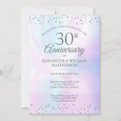 30-jarig Huwelijksjubileum Parel Hartjes Confetti Kaart (Voorkant)