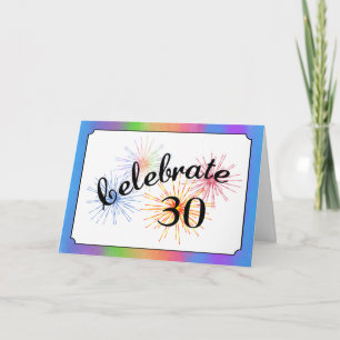 30-jarig jubileum kaart