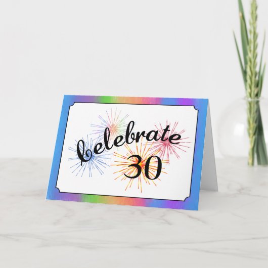 30-jarig jubileum kaart (Voorkant)