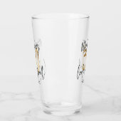 30-jarige gouden feestdagen in de gunst glas (Links)